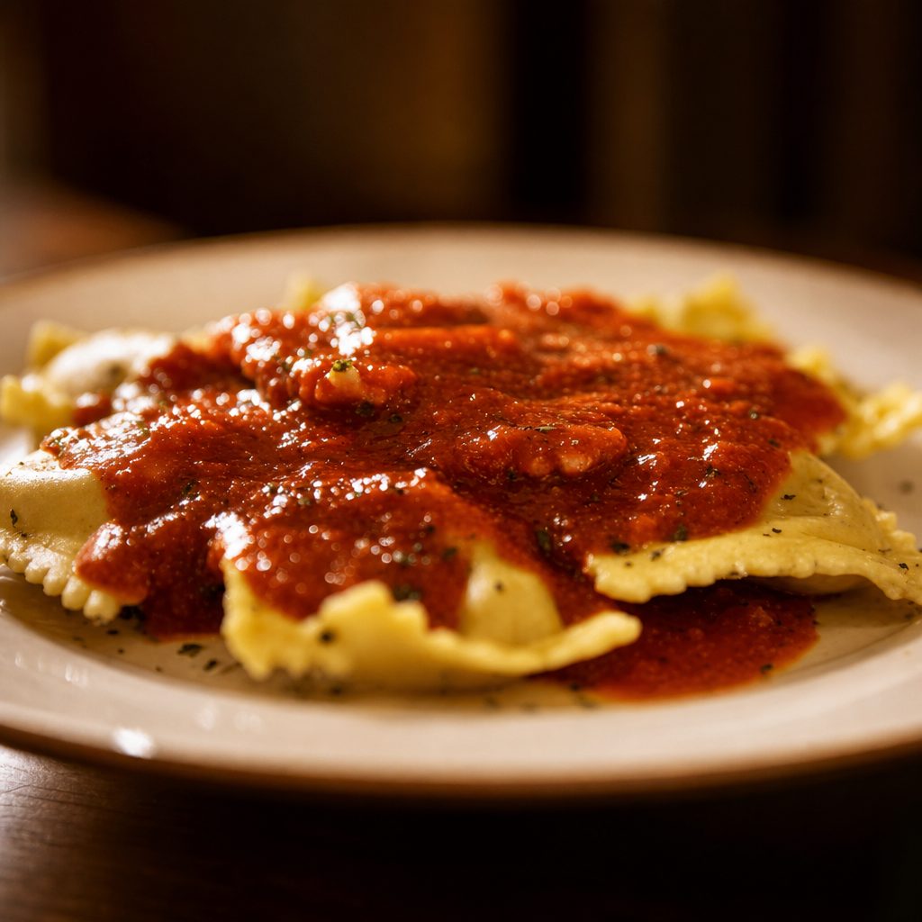 Ravioli Dinner.