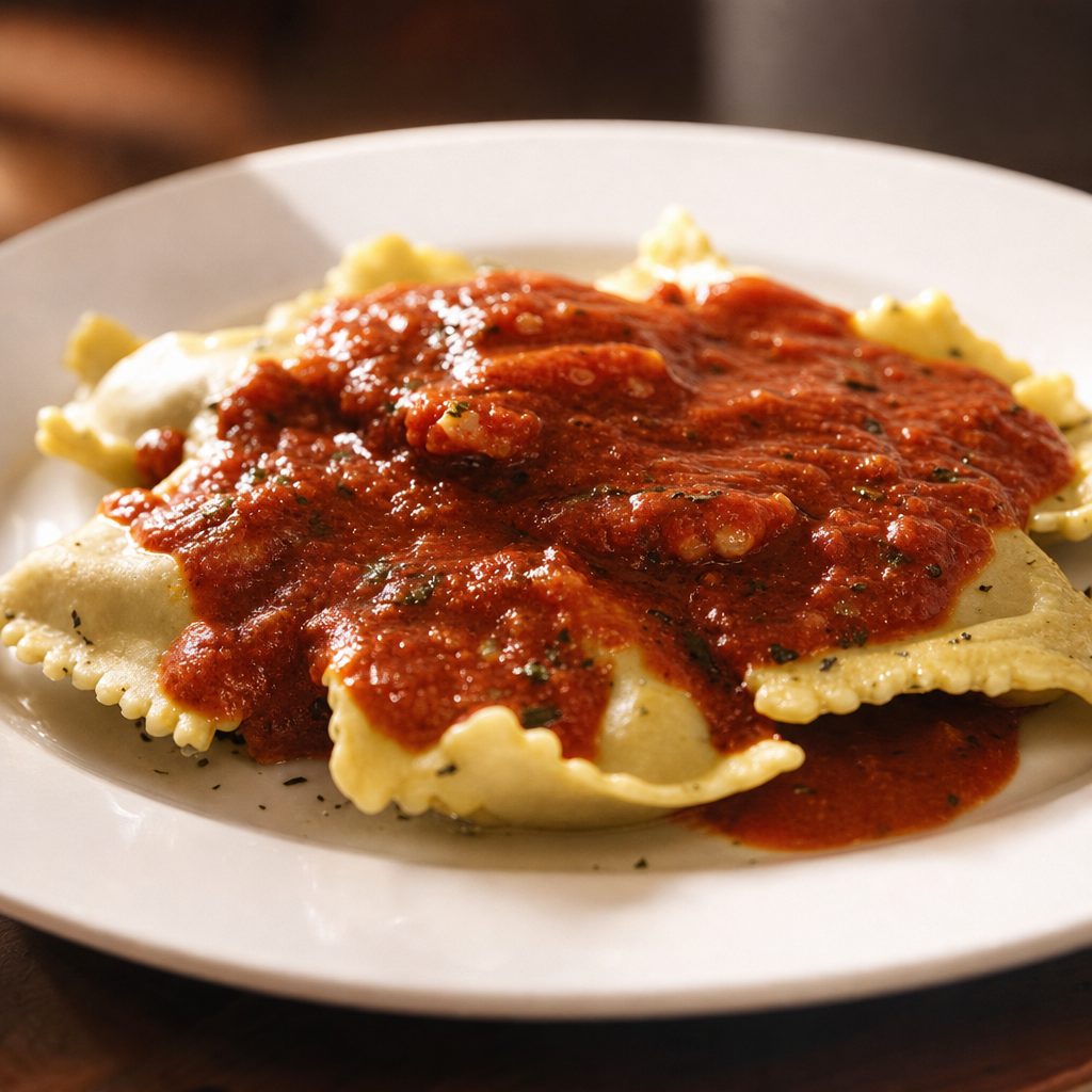 Child/Senior Ravioli with 8" Fresh Bread Lunch Special.